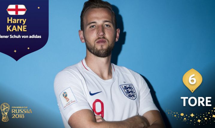 Harry Kane z tytułem Króla Strzelców MŚ